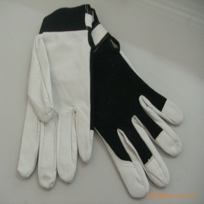 【本色豬頭層工作手套,黑色布背及魔術(shù)貼袖口】價格,廠家,圖片,防護(hù)手套,南通紐萊頓皮革制品銷售部-